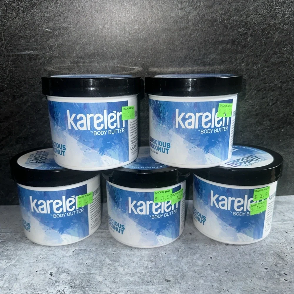 5 Lot Karelèn Body Butter Moisturizer 12 oz  Karelen Luscious Coconut